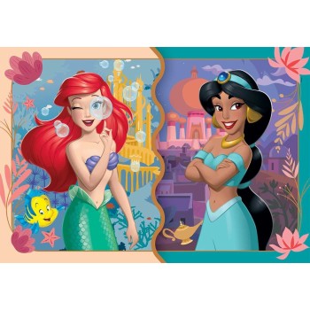 Clementoni παιδικό παζλ super color disney princess 2x20 τμχ 1200-24092 8005125240920