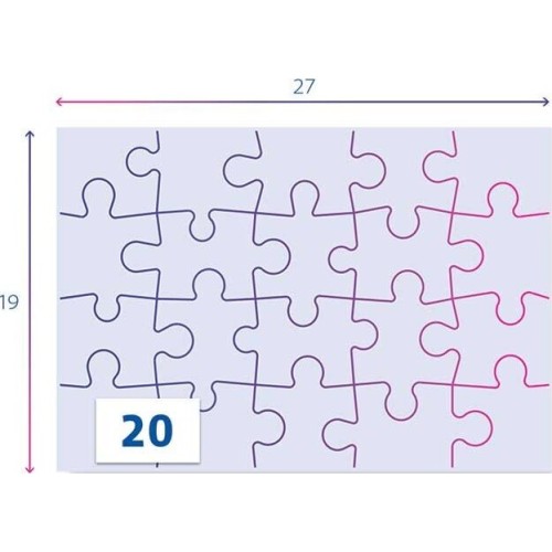 Clementoni Children's Puzzle Super Color Disney Princess 2x20 pcs 1200-24092 8005125240920