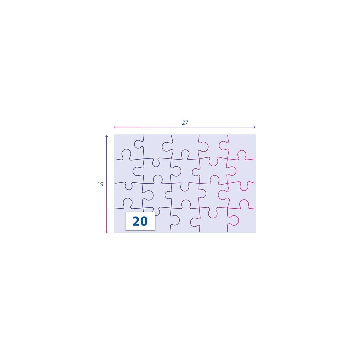 Clementoni Children's Puzzle Super Color Disney Princess 2x20 pcs 1200 ...