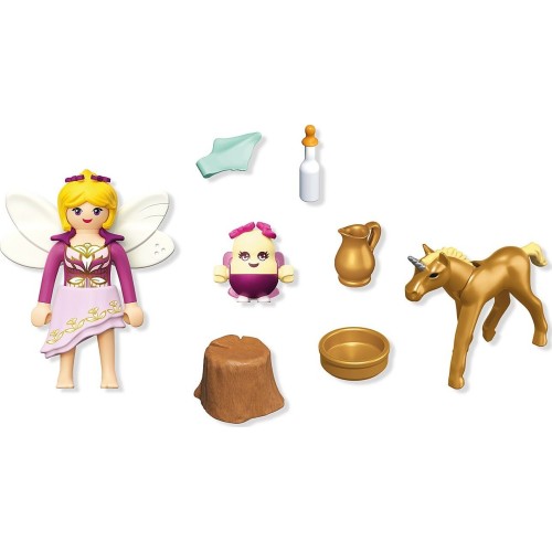 Playmobil Magic Unicorns Golden Unicorn Foal With Fairy 71844 4008789718440