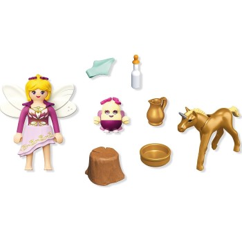 Playmobil Magic Unicorns Golden Unicorn Foal With Fairy 71844 4008789718440