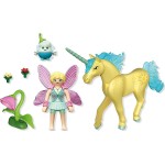 Playmobil Magic Unicorns Collectible Unicorn Sunshine Blossom With Fairy 71842 4008789718426