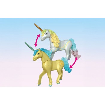 Playmobil Magic Unicorns Μονόκερος Με Γαλάζια Χαίτη & Νεράιδα 71842 4008789718426
