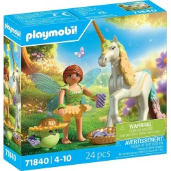 Playmobil Magic Unicorns Collectible Unicorn Rainbow Flower With Fairy 71840 4008789718402