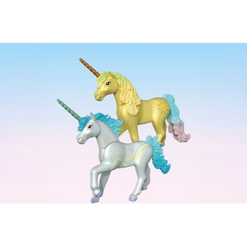 Playmobil Magic Unicorns Μονόκερος Με Πολύχρωμη Χαίτη & Νεράιδα 71840 4008789718402