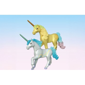 Playmobil Magic Unicorns Μονόκερος Με Πολύχρωμη Χαίτη & Νεράιδα 71840 4008789718402