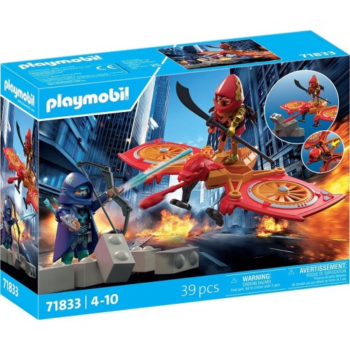 Playmobil Heroes Hero Drone Fight With Evil Ninja 71833 4008789718334