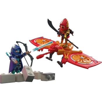 Playmobil Heroes Hero Drone Fight With Evil Ninja 71833 4008789718334
