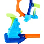 Mattel Hot Wheels Stunt Tracks Corkscrew Jump Champion Track Set & 1:64 Scale Toy Car, Speed Snap Track GBF81 / JFH36 1947352972