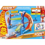 Mattel Hot Wheels Stunt Tracks Corkscrew Jump Champion Track Set & 1:64 Scale Toy Car, Speed Snap Track GBF81 / JFH36 1947352972