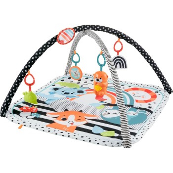 Mattel Fisher-price 3-in-1 Music Glow & Grow Gym, Baby Playmat With Lights & Newborn Sensory Toys JMN72 194735382279