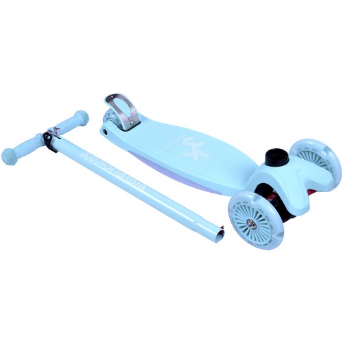 ΑΘΛΟΠΑΙΔΙΑ 3τροχο πατίνι scooter με φωτιζόμενη βάση και ροδάκια - μέντα 002.61215/MN 9985777012986