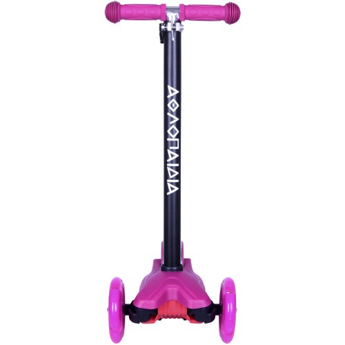 ΑΘΛΟΠΑΙΔΙΑ 3 -wheeled Scooter With Illuminated Base and Wheels - Fuchsia 002.61215/FU 9985777013006