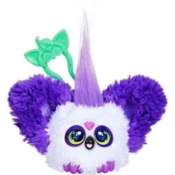 Hasbro furby furblets - series 4 collectible -  panda mini plush toy, purple F9703 / G1698 5010996303998