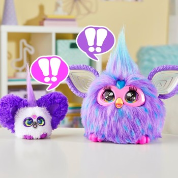 Hasbro furby furblets - series 4 collectible -  panda mini plush toy, purple F9703 / G1698 5010996303998