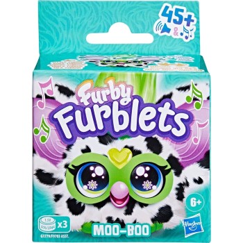 Hasbro Furby Furblet Moo-Boo  Plush Toy With 45+ Sounds And Music, Series 4 Mini  F9703 / G1779 5010996304032