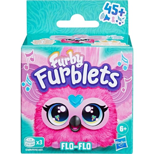Hasbro Furby Furblets Flo-Flo Flamingo Mini Plush Toy, Cute Plush Toys F9703 / G1699 5010996304001