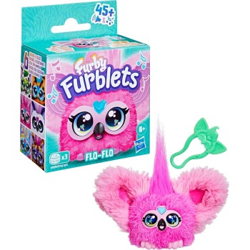 Hasbro Furby Furblets Flo-Flo Flamingo Mini Plush Toy, Cute Plush Toys F9703 / G1699 5010996304001