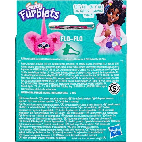 Hasbro furby furblets flo-flo flamingo mini plush toy, cute plush toys, fun  toy f F9703 / G1699 5010996304001