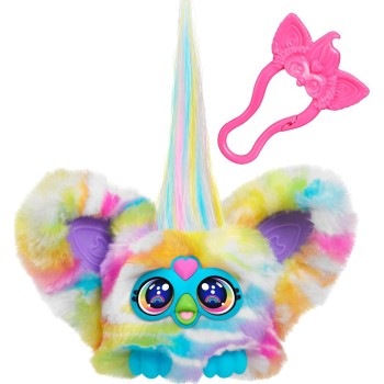 Hasbro furby furblets - series 4 collectible - zee-bah  mini plush toy, regenbogen F9703 / G1778 5010996304025