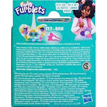 Hasbro furby furblets - series 4 collectible - zee-bah  mini plush toy, regenbogen F9703 / G1778 5010996304025