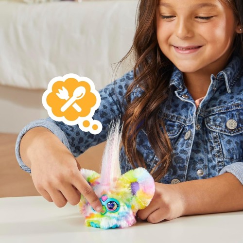 Hasbro furby furblets - series 4 collectible - zee-bah  mini plush toy, regenbogen F9703 / G1778 5010996304025