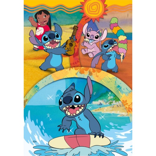 Clementoni Children's Puzzle Super Color Disney Stitch 104 pcs 1210 ...