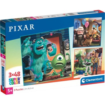 Clementoni Disney Children's Super Color Pixar 3x48 pcs 1200-25065 8005125250653