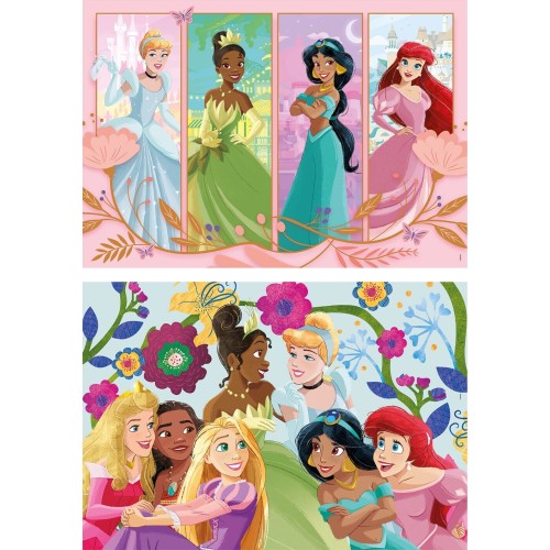 Clementoni παιδικό παζλ super color disney princess 2x60 τμχ 1200-24824 8005125248247