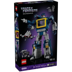 LEGO icons transformers: soundwave set for adults - display model kit with conve 10358 5702017829173