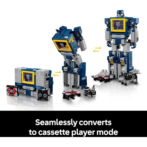 LEGO icons transformers: soundwave set for adults - display model kit with conve 10358 5702017829173
