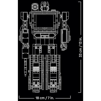 LEGO icons transformers: soundwave set for adults - display model kit with conve 10358 5702017829173