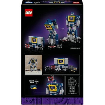 LEGO icons transformers: soundwave set for adults - display model kit with conve 10358 5702017829173
