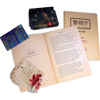 As company As Table Play Crime Scene Tokyo 2000 for Ages 18+ and 1+ Players 1040-21710 5203068217105