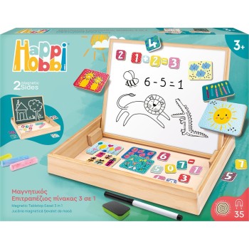 As company Happihobbi Magnet Wooden Wooden Magnetic Table 2 -sided Table With 35 Educational Magnets for 1029-64086 520306864086