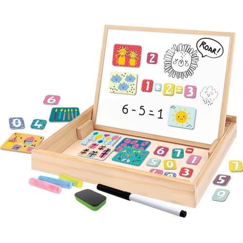 As company Happihobbi Magnet Wooden Wooden Magnetic Table 2 -sided Table With 35 Educational Magnets for 1029-64086 520306864086