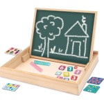 As company Happihobbi Magnet Wooden Wooden Magnetic Table 2 -sided Table With 35 Educational Magnets for 1029-64086 520306864086