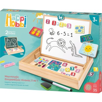 As company Happihobbi Magnet Wooden Wooden Magnetic Table 2 -sided Table With 35 Educational Magnets for 1029-64086 520306864086
