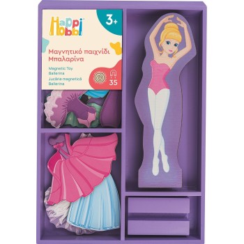 As company Happihobbi Magnet Sweet Ballerina Dress-up 35 Εκπαιδευτικοί Ξύλινοι Μαγνήτες Για 3+ Χρονών 1029-64084 5203068640842