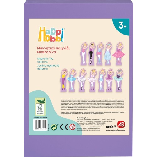 As company Happihobbi Magnet Sweet Ballerina Dress-up 35 Εκπαιδευτικοί Ξύλινοι Μαγνήτες Για 3+ Χρονών 1029-64084 5203068640842