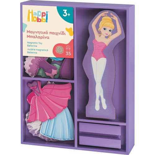 As company Happihobbi Magnet Sweet Ballerina Dress-up 35 Educational Wooden Magnets for 3+ Years 1029-64084 5203068640842