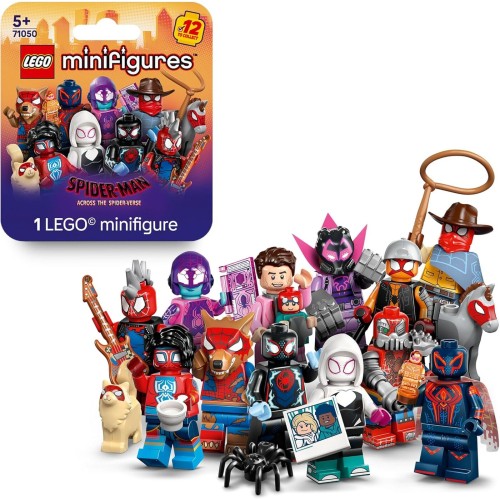 Spiderman LEGO Minifigures Spider -Man: Across the Spider -Verse - 1 of 12 toys with accessories - Miles Morales and Gwen Stacy 