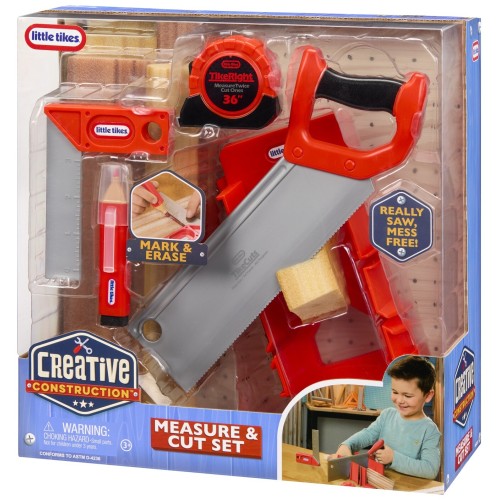 LITTLE TIKES Creative Construction Σετ Μέτρησης Και Κοπής 643255-EUC 050743643255