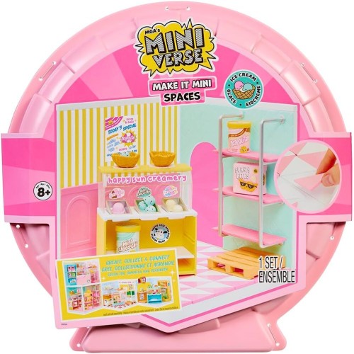 MGA Entertainment Miniverse Make It Mini Spaces Ice Cream Shop 566212-EUC 035051566212