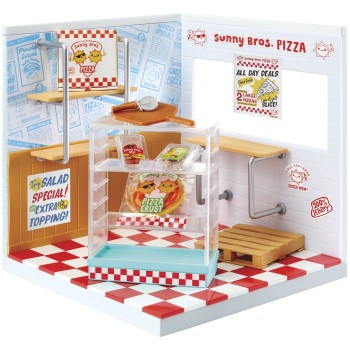 MGA Entertainment Miniverse Make It Mini Spaces Pizza Shop 566069-EUC 035051566069