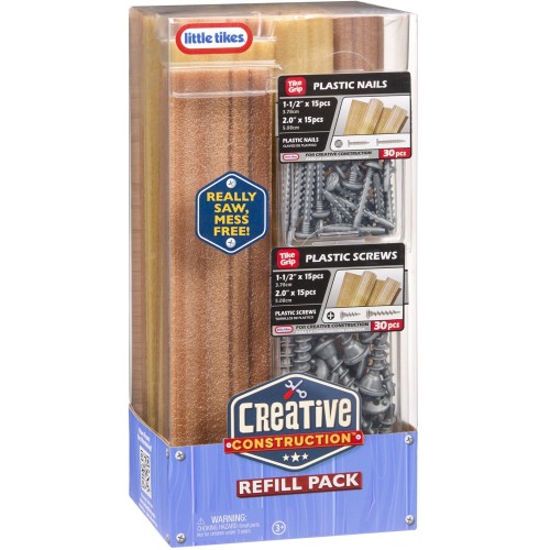 Little Tikes Creative construction wood/nails/screw 643927-EUC 050743643927