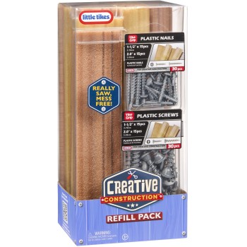 Little Tikes Creative construction wood/nails/screw 643927-EUC 050743643927