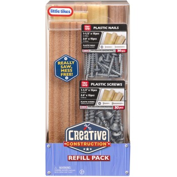 Little Tikes Creative construction wood/nails/screw 643927-EUC 050743643927