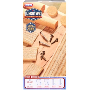 Little Tikes Creative construction wood/nails/screw 643927-EUC 050743643927