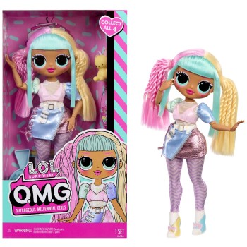 MGA Entertainment L.O.L. Surprise OMG Κούκλα Μόδας CANDYLICIOUS 595625-EUC 035051595625